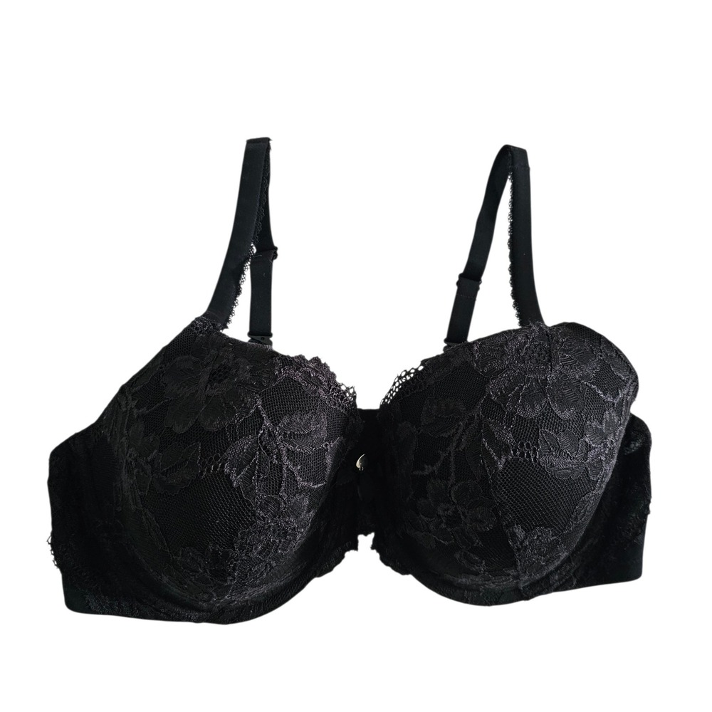 Victoria's Secret Body by Victoria Black Lace Lined Perfect Coverage Bra‎ 38D